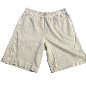 Poetry Jersey Shorts Sz 6 Birch Beige Pigment Dyed Hemp Organic Cotton Shorts
